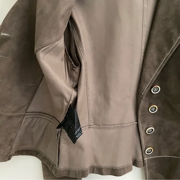 Vintage Prada Suede Blazer Jacket - Picture 4 of 7